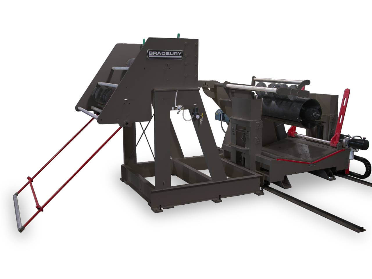 Bradbury tension stand and recoiler Bradbury tension stand and recoiler